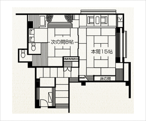 特別室　客室間取り図